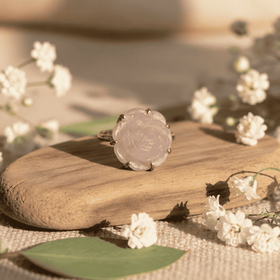 Pink Daisy Flower Ring WearZing - Crystal Jewelry Store in India