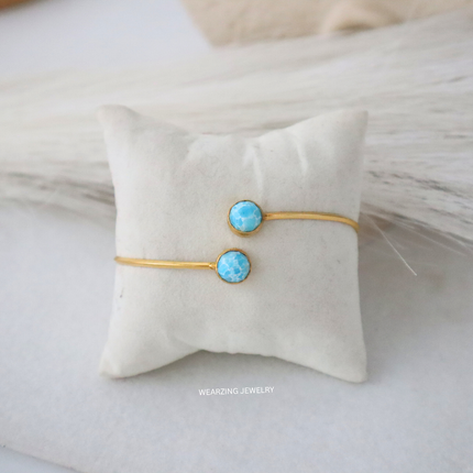 Double Turquoise Cuff