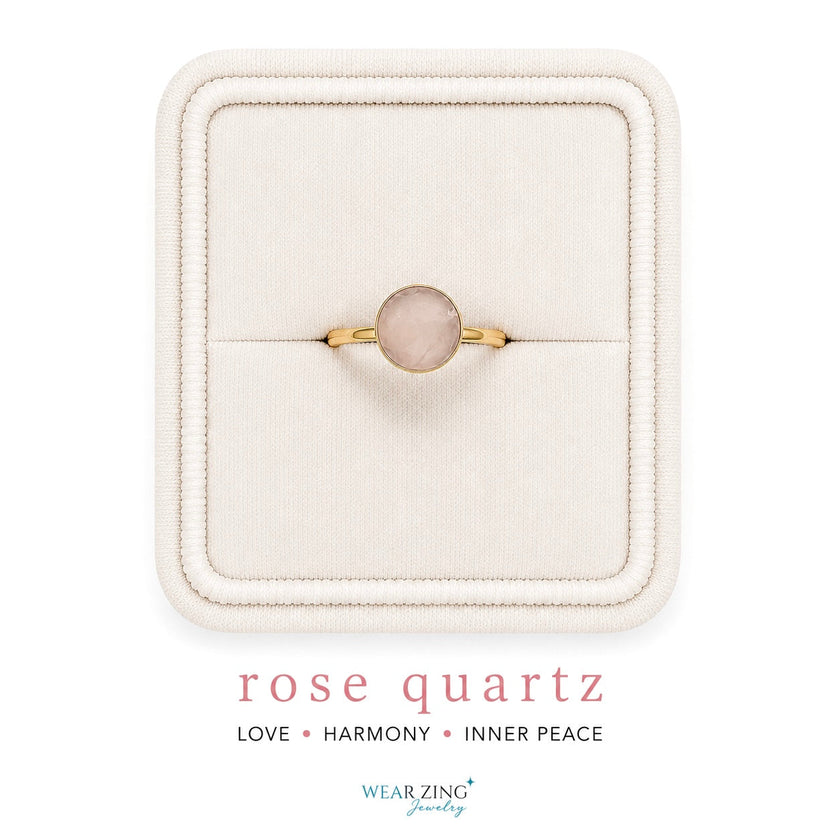 Round Crystal Ring WearZing - Crystal Jewelry Store in India
