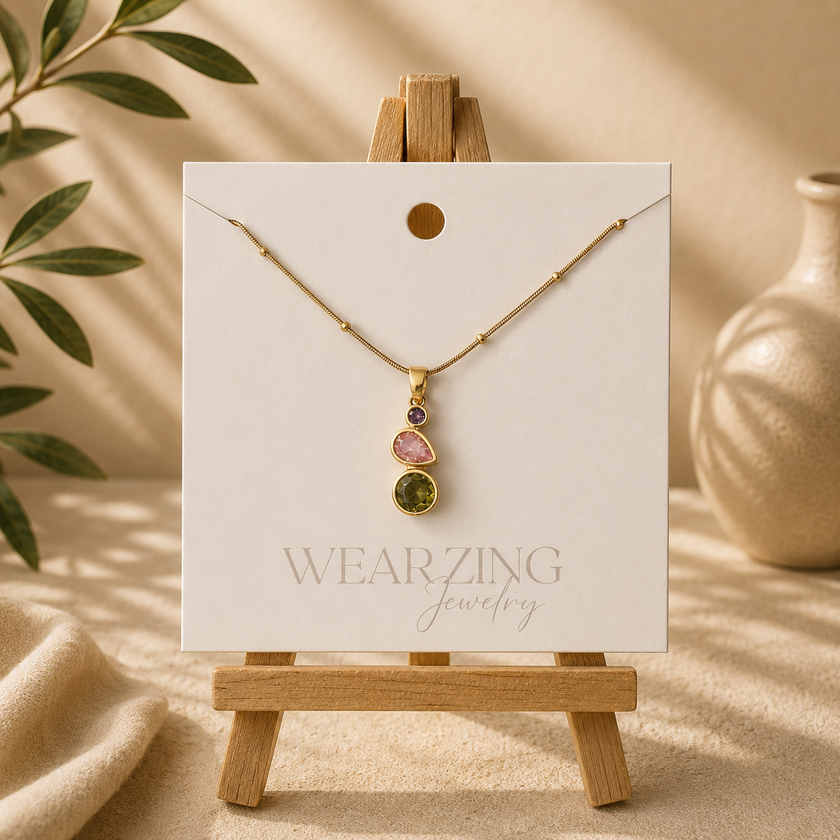 Pastel Mineral Pendant WearZing - Crystal Jewelry Store in India