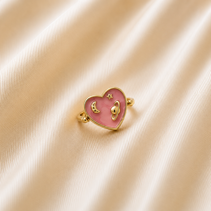 Cosmic Heart Ring WearZing - Crystal Jewelry Store in India