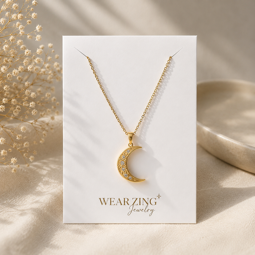 Moon Spark Pendant WearZing - Crystal Jewelry Store in India