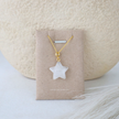 Moonstone Star Pendant - Gold