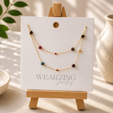 Double Layer Bead Necklace