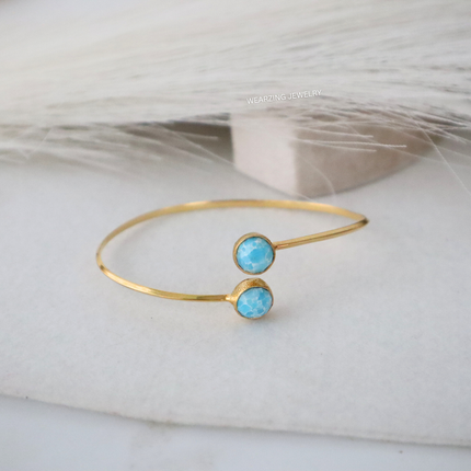 Double Turquoise Cuff