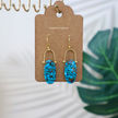 Turquoise Stripe Drops