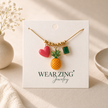 Beach Charm necklace - Pink heart WearZing - Crystal Jewelry Store in India