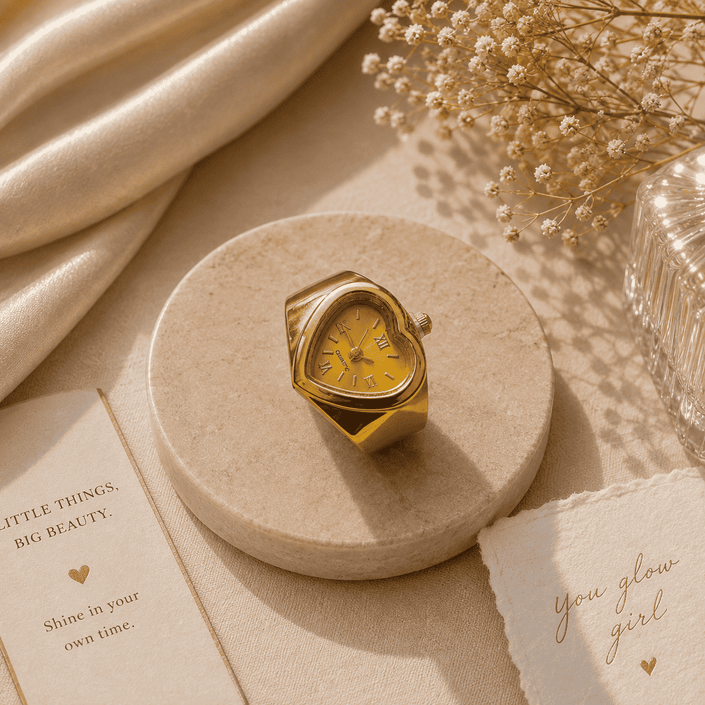 Heart Watch Ring WearZing - Crystal Jewelry Store in India