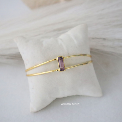 Amethyst Layer Cuff