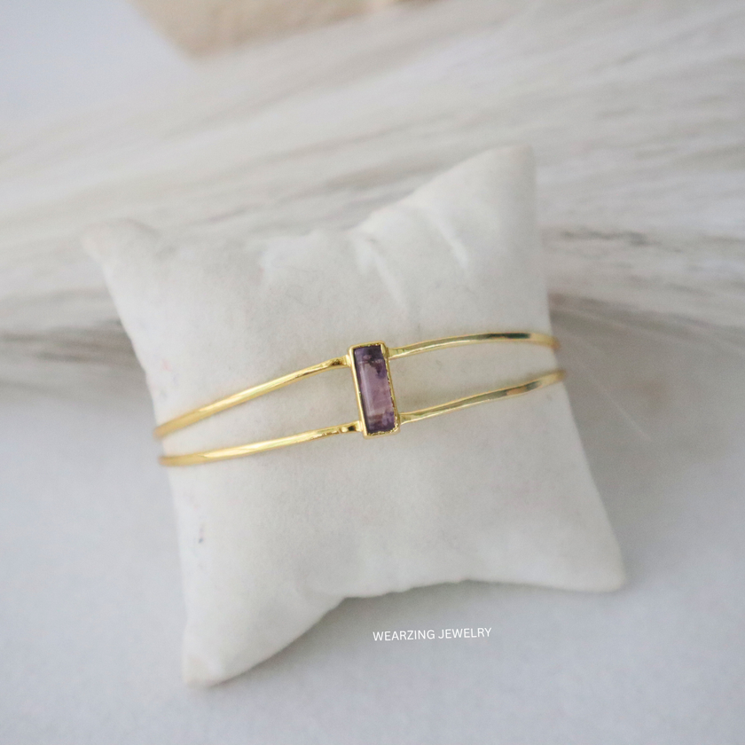 Amethyst Layer Cuff