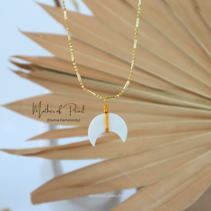 Mother Of Pearl Moon Pendant