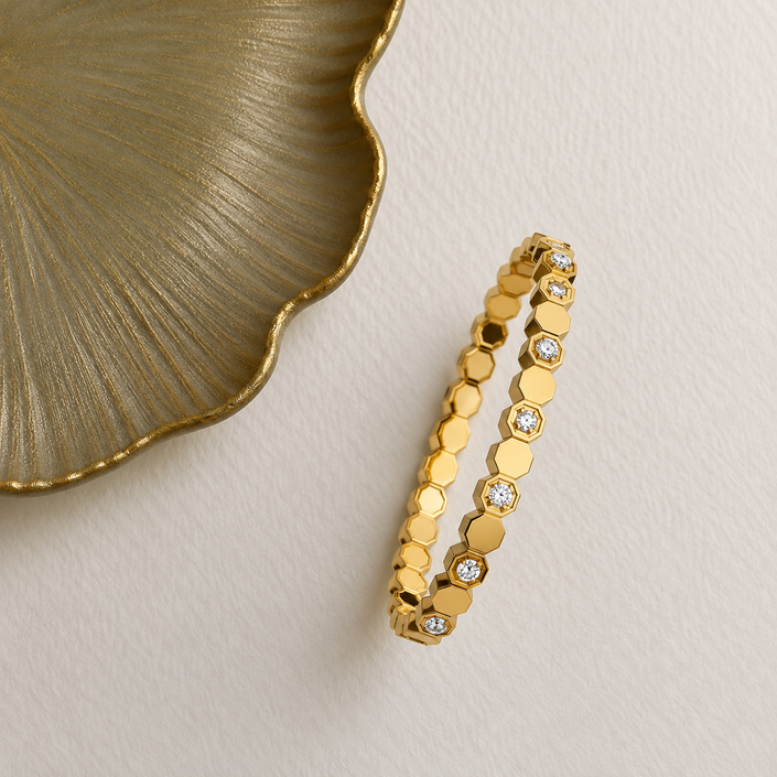 Baby Size Honeycomb Bangle WearZing - Crystal Jewelry Store in India