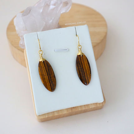 Tiger's Eye Long Drop