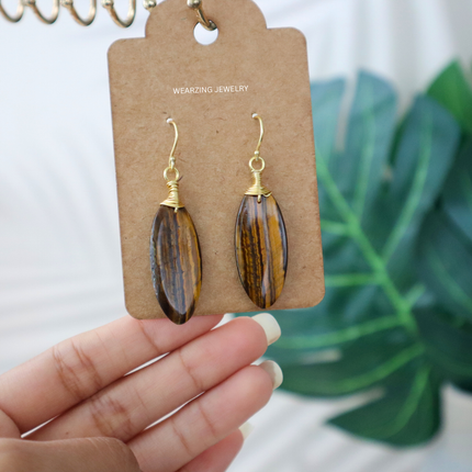 Tiger's Eye Long Drop