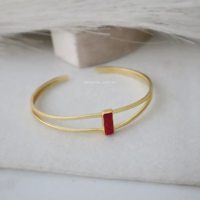 Pink Layer Cuff WearZing - Crystal Jewelry Store in India