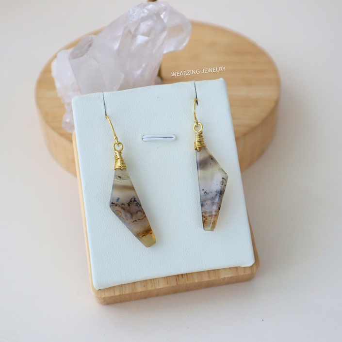 Jasper Angled Drops