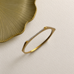 Geometric Pavé Accent Bangle WearZing - Crystal Jewelry Store in India