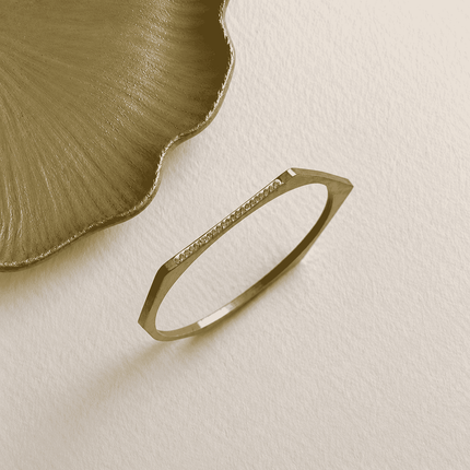 Geometric Pavé Accent Bangle WearZing - Crystal Jewelry Store in India