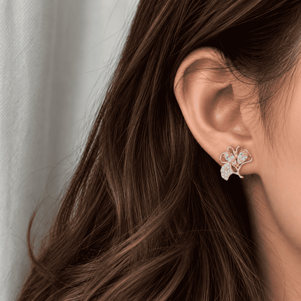 Ginkgo Bloom Studs WearZing - Crystal Jewelry Store in India