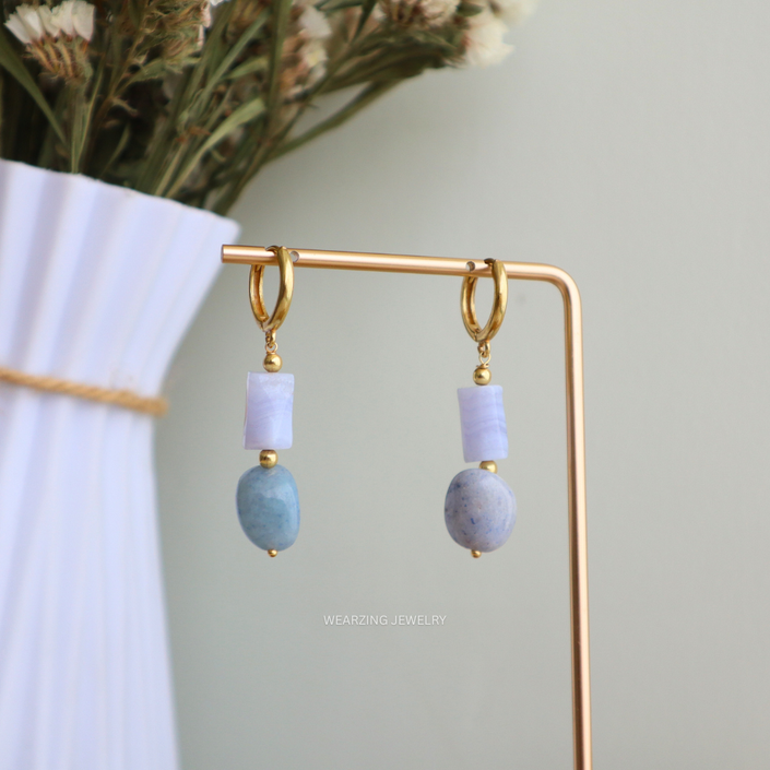 Lace Apatite Huggies