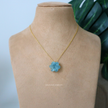 Aquamarine Flower Pendant