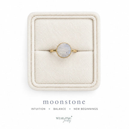 Round Crystal Ring WearZing - Crystal Jewelry Store in India