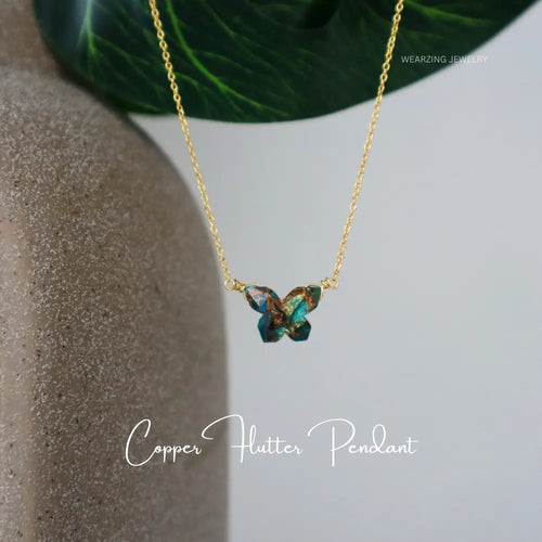 Copper Flutter Pendant WearZing - Crystal Jewelry Store in India