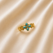 Golden Timepiece Ring WearZing - Crystal Jewelry Store in India