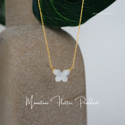 Moonstone Flutter Pendant