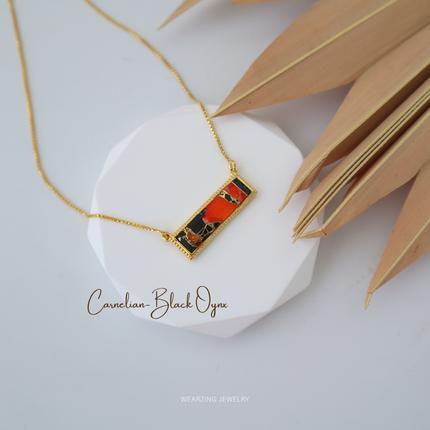 Carnelian Oynx Pendant
