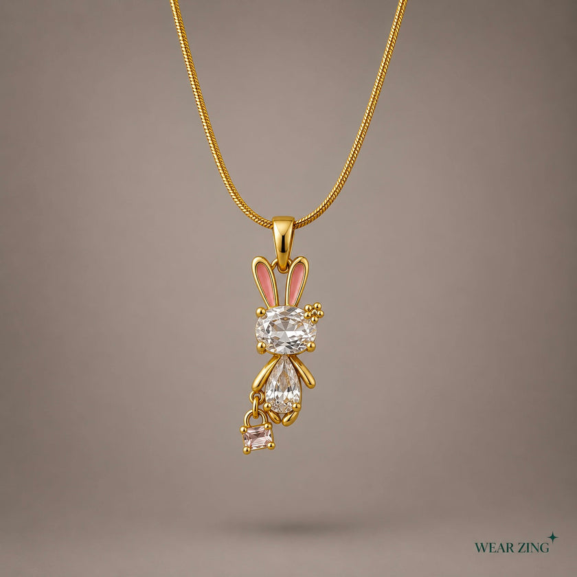Sparkling Bunny Pendant WearZing - Crystal Jewelry Store in India