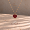 Red Jasper Heart Crystal Pendant WearZing - Crystal Jewelry Store in India