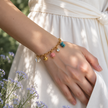 Butterfly & Rose Dangle Link Bracelet WearZing - Crystal Jewelry Store in India