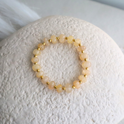 Coral Pumpkin Bead Bracelet WearZing - Crystal Jewelry Store in India