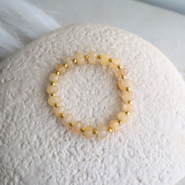 Coral Pumpkin Bead Bracelet WearZing - Crystal Jewelry Store in India