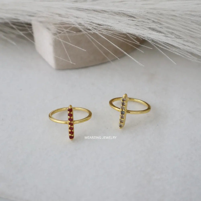 Dainty Line Ring WearZing - Crystal Jewelry Store in India