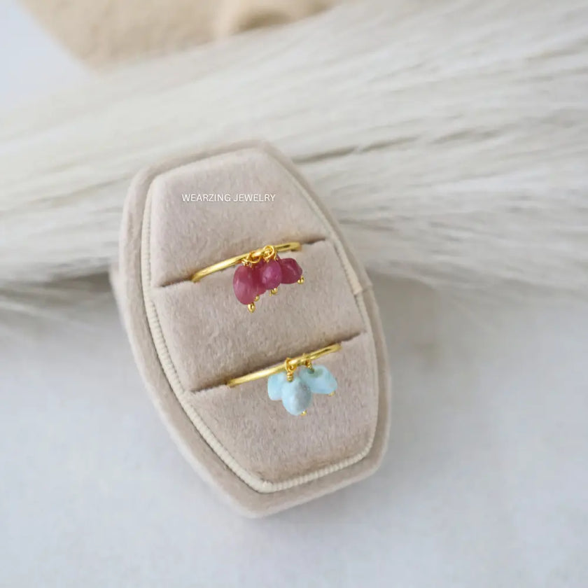 Bead Cluster Ring WearZing - Crystal Jewelry Store in India