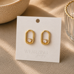 Hollow Oval  Huggies WearZing - Crystal Jewelry Store in India