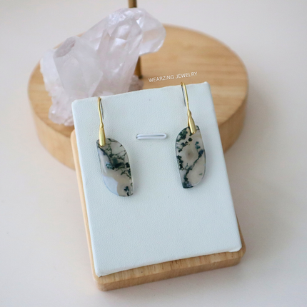 Moss Agate Drop