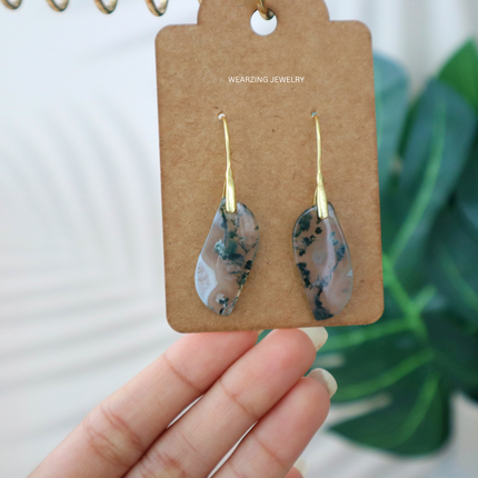 Moss Agate Drop