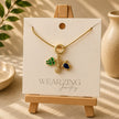Tropical Trio Charm Snake Necklace