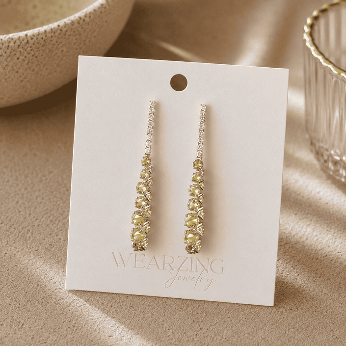 Lemon Dew Drop Earrings WearZing - Crystal Jewelry Store in India