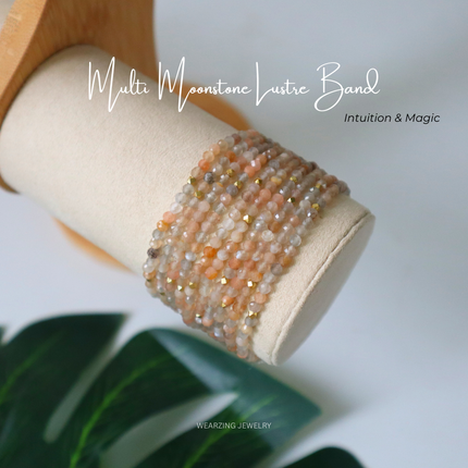 Multi Moonstone Lustre Band