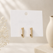 Sleek Gold Bar Stud Earrings WearZing - Crystal Jewelry Store in India