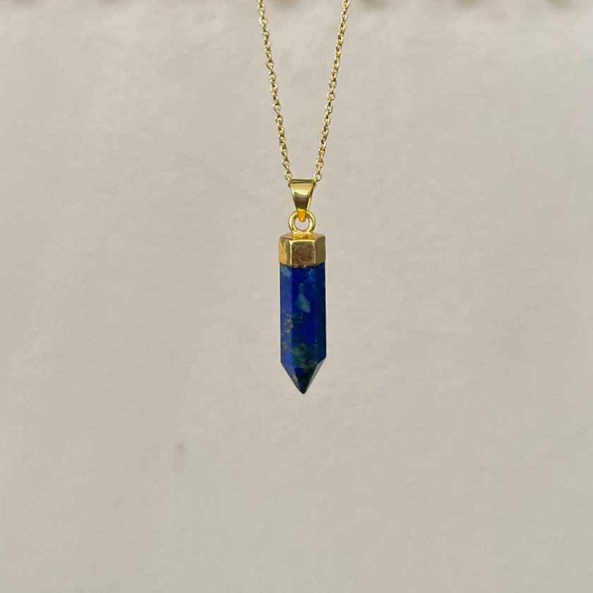 Lapis Lazuli Prism Pendant