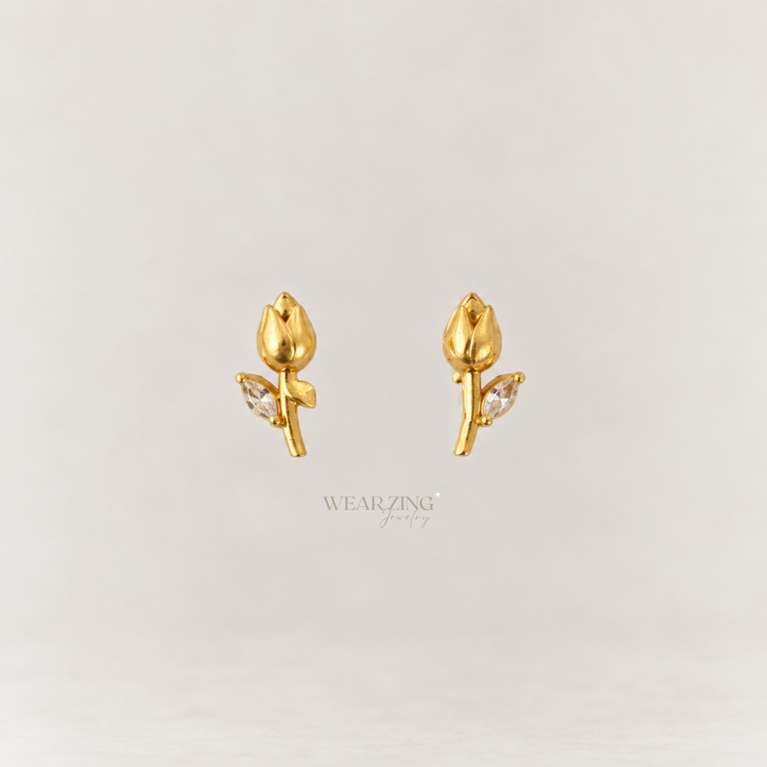 Tulip Bud Studs