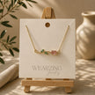 Flora Petal & Leaf Bar Necklace