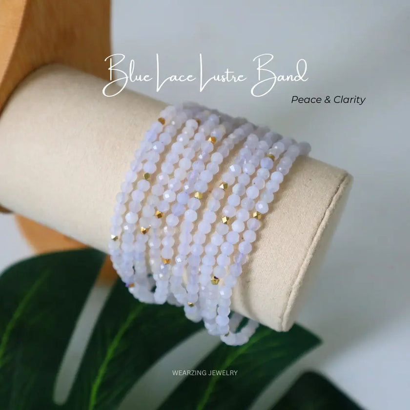 Blue Lace Lustre Band WearZing - Crystal Jewelry Store in India