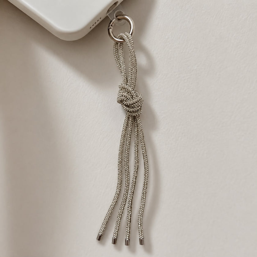Silver Phone Bag Charm WearZing - Crystal Jewelry Store in India