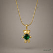 Teddy Pendant  - Green WearZing - Crystal Jewelry Store in India